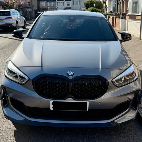 BMW 1 Series F40 M Style Gloss Black Mirror Cover Caps