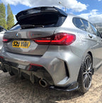 BMW 1 Series F40 Rear Side Splitters (Gloss Black)