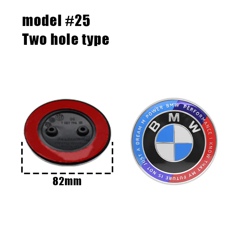 1/2pcs BMW Replacement Front & Rear Bonnet & Boot Emblems
