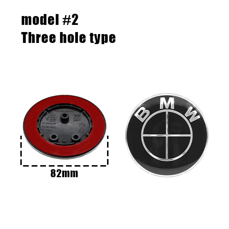 1/2pcs BMW Replacement Front & Rear Bonnet & Boot Emblems