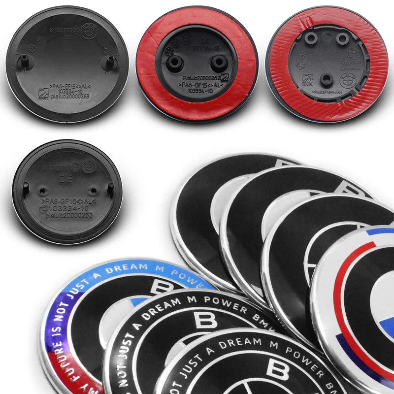1/2pcs BMW Replacement Front & Rear Bonnet & Boot Emblems