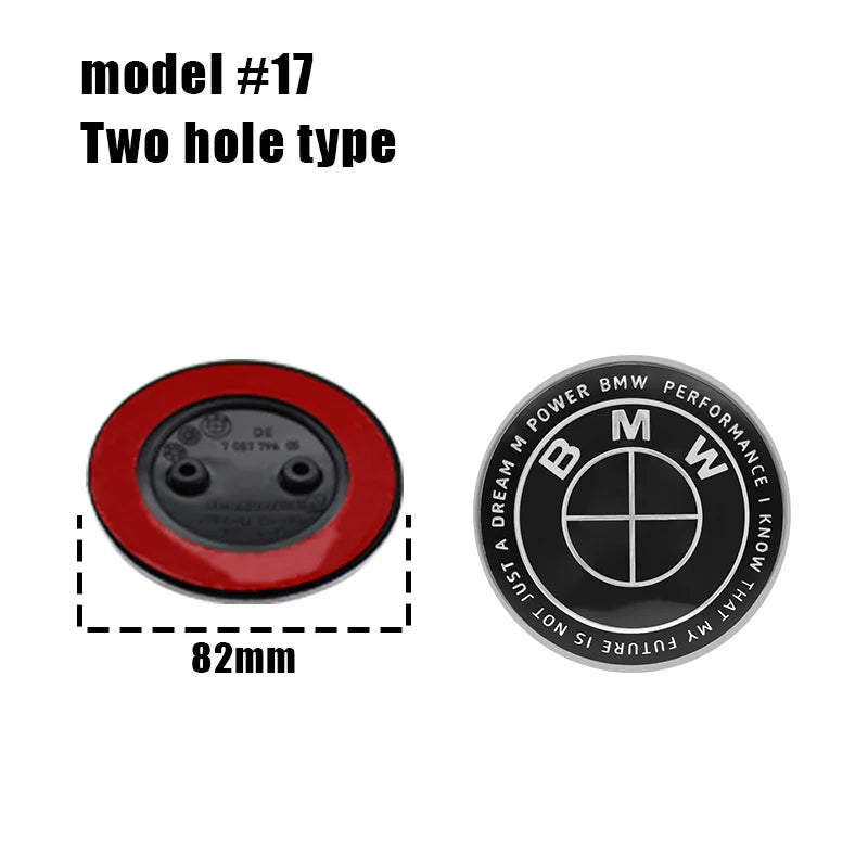 1/2pcs BMW Replacement Front & Rear Bonnet & Boot Emblems
