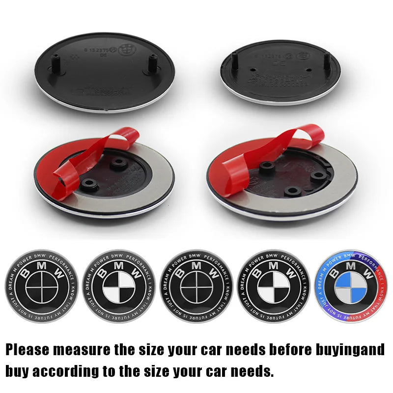 1/2pcs BMW Replacement Front & Rear Bonnet & Boot Emblems