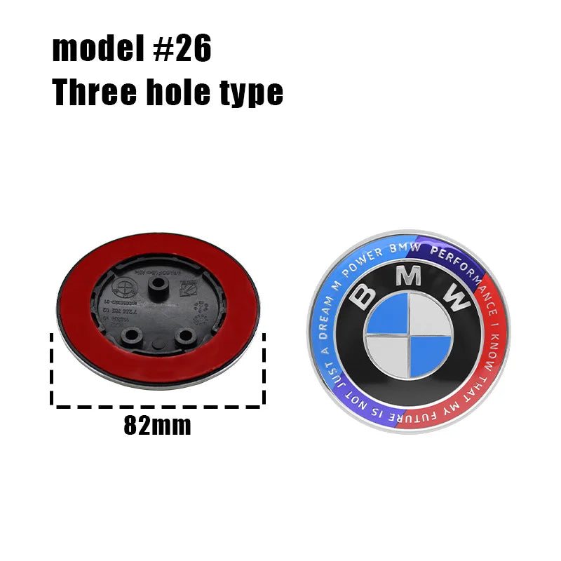 1/2pcs BMW Replacement Front & Rear Bonnet & Boot Emblems