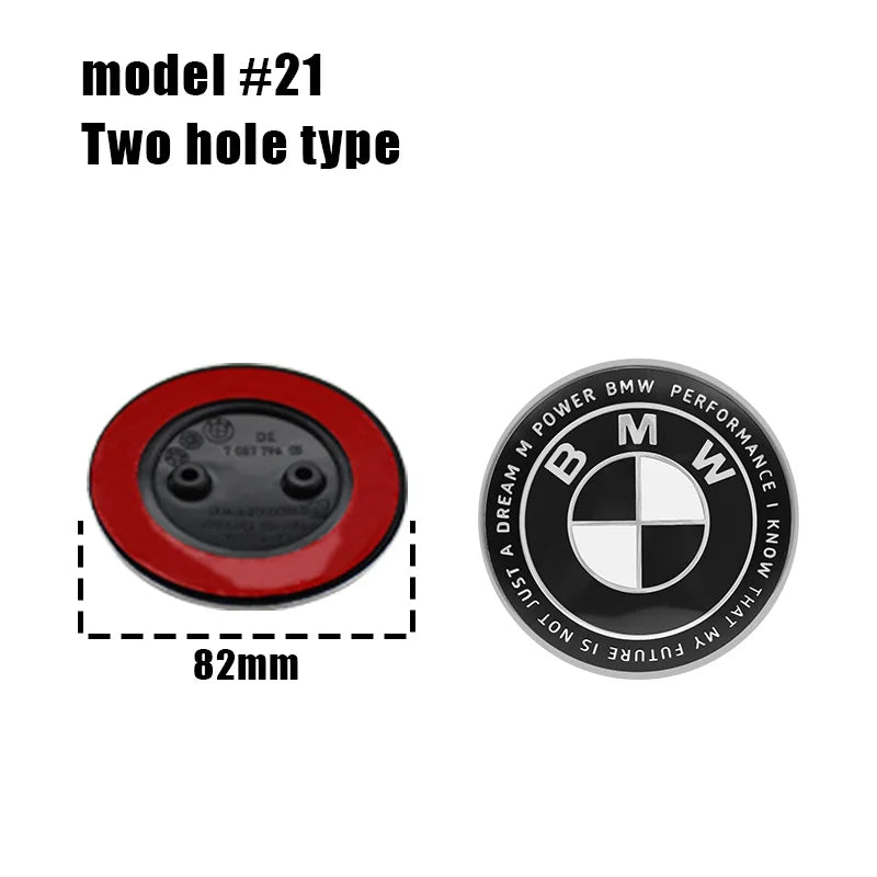 1/2pcs BMW Replacement Front & Rear Bonnet & Boot Emblems