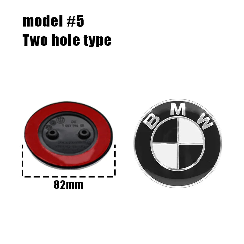 1/2pcs BMW Replacement Front & Rear Bonnet & Boot Emblems