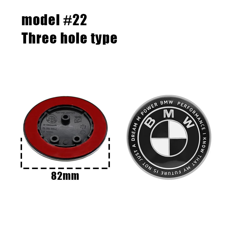 1/2pcs BMW Replacement Front & Rear Bonnet & Boot Emblems