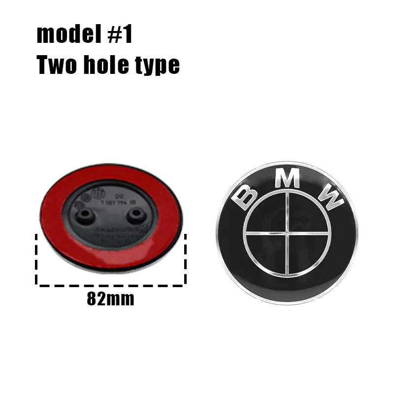 1/2pcs BMW Replacement Front & Rear Bonnet & Boot Emblems