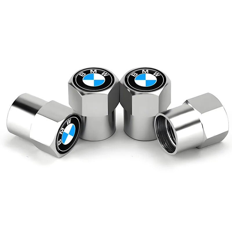 BMW Aluminium Alloy Tyre Valve Stem Caps (Set of 4)